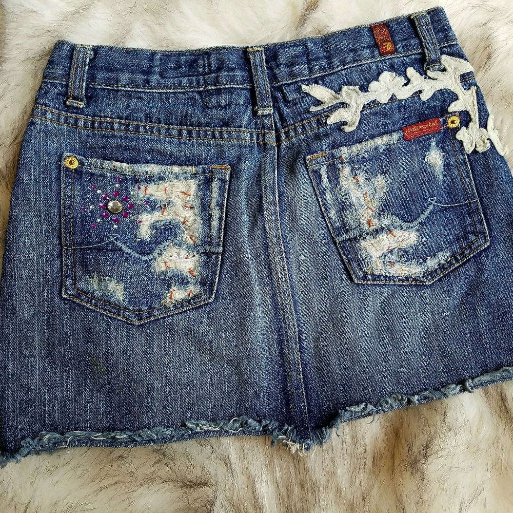 🎉🎀 HoSt PiCk🎀🎉 Rare 7 For All Mankind Skirt - Picture 5 of 6